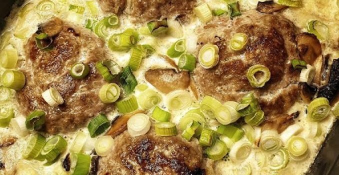 Ofenfrikadellen-in-Championrahmsosse