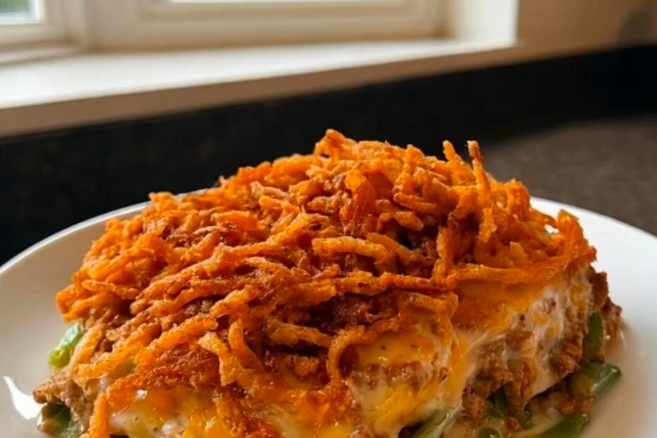 Hackfleisch-Grüne Bohnen Auflauf