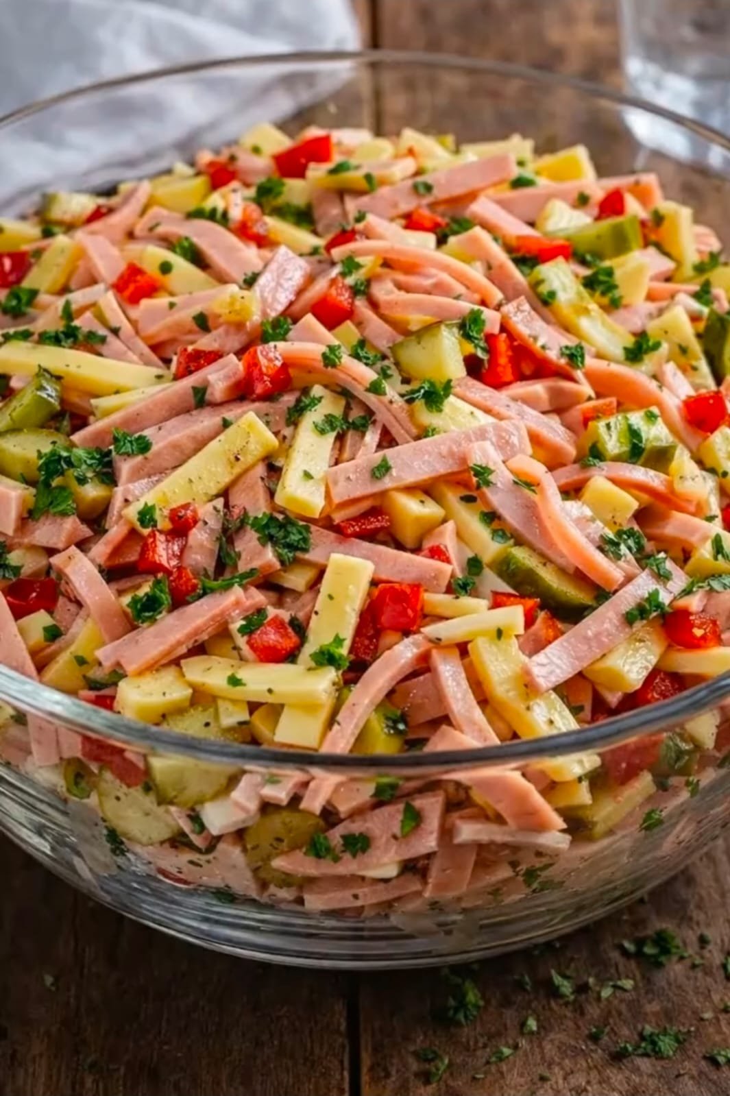 Radieschen-Käse-Salat mit Wurst